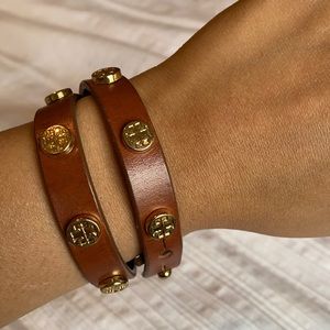 Tory Burch leather wrap bracelet